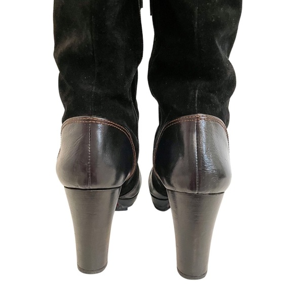 Chie Mihara Tall Suede Platform Heeled Boots 42 - Picture 3 of 8